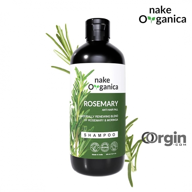Rosemary Shampoo for Thin Hair | Control Hair fall - Nake Organica 
