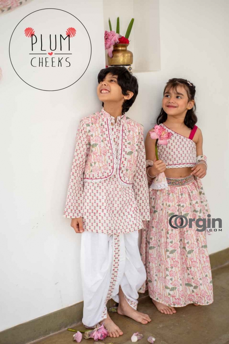 Dress Your Little Ones in Adorable Lehenga Sets from PlumCheeks