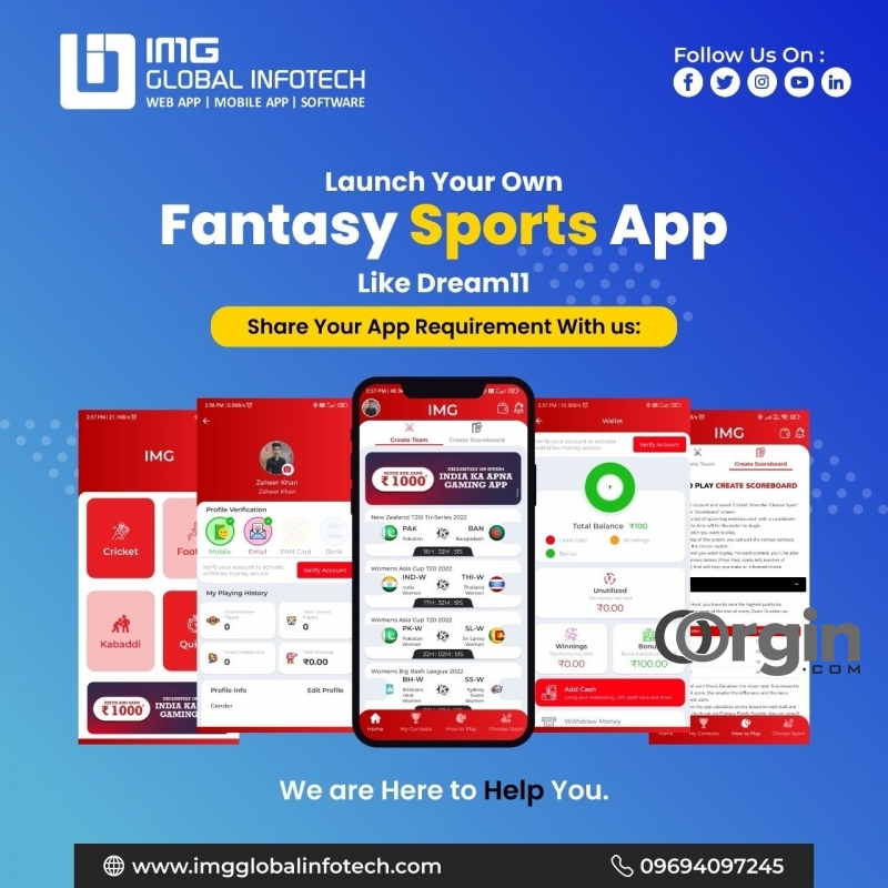 India's Premier Fantasy Sports App Development Company