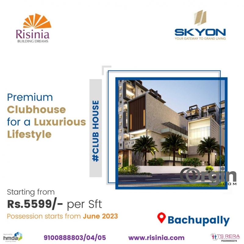 2 and 3BHK Gated Community Apartments in Bachupally | Skyon by Risinia
