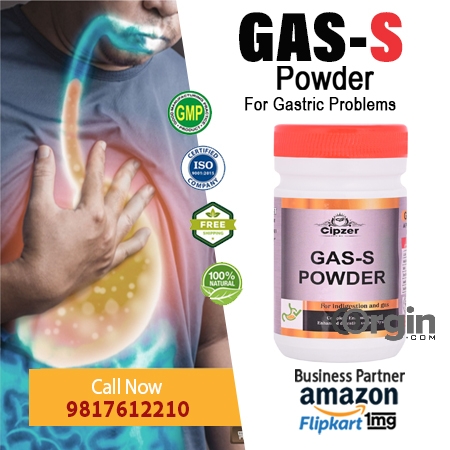 Gas-S Powder gives relief from gas and acid reflux, Improves the diges
