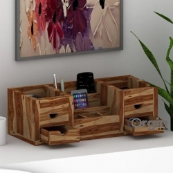 Rupral Solid Wood Storage Box With 4 Drawers | Numerique Furniture