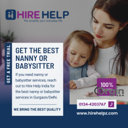 Hire the best nanny/babysitter services in Gurgaon with Hire Help